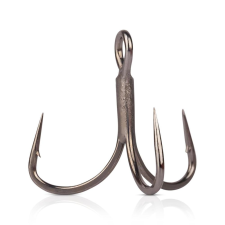 MUSTAD IN-LINE TRIPLE GRIP, RED TINSEL, 6 2DB/CSOMAG horog