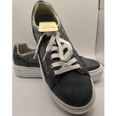  Mustang platformos szürke sneaker