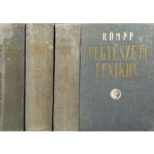 Műszaki Könyvkiadó Römpp Vegyészeti Lexikon 1-3. A-GY/H-Ő/P-ZS - Dr. Hermann Römpp antikvárium - használt könyv