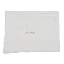  Muszlin takaró 75x100 fehér babaágynemű, babapléd