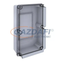 MUTLUSAN ipari kötő és szerelődoboz átlátszó fedéllel 138x226x98mm, IP65 villanyszerelés
