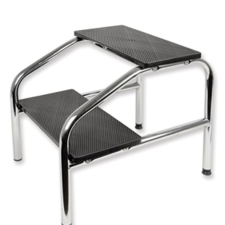  Műtőzsámoly / fellépő lépcső KRÓM kétlépcsős gyógyászati segédeszköz