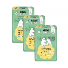 MUUMI Baby 2 Newborn 3-6 kg (174 db), havi csomag ökopelenka pelenka