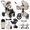  MUUVO Kombinált babakocsi Quick Boho Brown szett 2v1 + CYBEX Aton B2 i-Size + alap