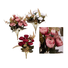  Művirág csokor, boglárka, bordó dekoráció