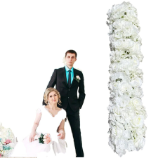  Művirág panel, selyem anyag, beltéri használatra, dekoratív elrendezés, fehér dekoráció