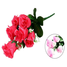  Művirág Rózsa-csokor 7 fejes színes dekoráció