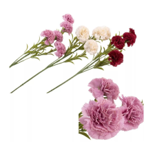  Művirág szálas, szegfű, fehér dekoráció