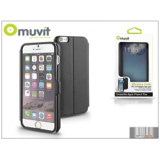 Muvit Apple iPhone 6 Plus flipes tok - Muvit Window Folio - black tok és táska