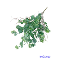  Műzöld csokor 40cm 3379 - Hamvas Zöld dekorációs kellék