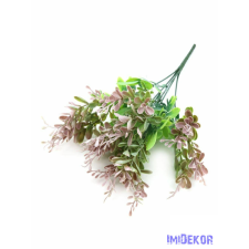  Műzöld díszítő csokor 38 cm - Szürke dekorációs kellék