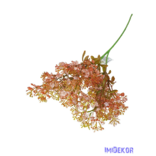  Műzöld díszítő csokor 46 cm 3106 - Narancs dekorációs kellék