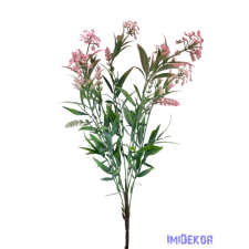  Műzöld színes csokor 54 cm - Rózsaszín dekorációs kellék