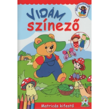 Múzsa Könyv Vidám színező - Kifestő matricákkal kreatív és készségfejlesztő