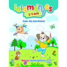 Múzsa Könyvkiadó Leleményes 3-4 éves - Szem-kéz koordináció - Matricás foglalkoztatófüzet kreatív és készségfejlesztő