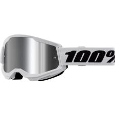 MX Szemüveg 100% Strata 2 fehér ezüst tükör motoros szemüveg