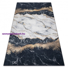 My carpet company kft ANDRE 1124 mosható szőnyeg Márvány csúszásgátló - fekete 120x170 cm lakástextília
