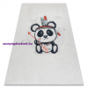 My carpet company kft BAMBINO 1129 mosható szőnyeg panda gyerekeknek csúszásgátló - krém 140x190 cm