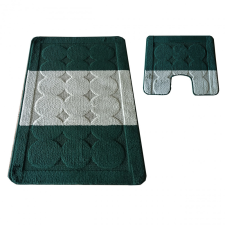 My carpet company kft Bolti 23. Montana 2 részes fürdőszoba szett Edremit XL Green Komplet (50 cm x 80 cm i 40 cm x 50 cm) lakástextília