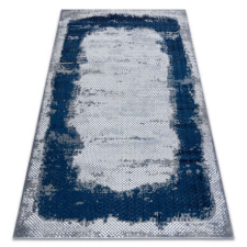 My carpet company kft CORE szőnyeg A004 árnyékolt - Structural, két szintű, kék / szürke 140x190 cm lakástextília