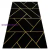 My carpet company kft EMERALD szőnyeg 1012 glamour, elegáns geometriai fekete / arany 180x270 cm