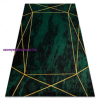 My carpet company kft EMERALD szőnyeg 1022 glamour, elegáns geometriai, márvány üveg zöld / arany 200x290 cm