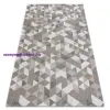 My carpet company kft Fonott Sizal CASA Eco szőnyeg boho háromszögek 2816 sárga / taupe, újrahasznosított szőnyeg 153x220 cm