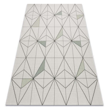 My carpet company kft Fonott sizal color szőnyeg 19447/062 Rombusz Háromszögek Krém 120x170 cm lakástextília
