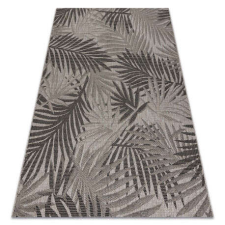 My carpet company kft Fonott sizal floorlux szőnyeg 20504 levelek ezüst / fekete dzsungel 200x290 cm lakástextília