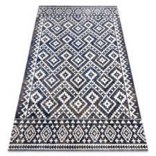 My carpet company kft Modern szőnyeg MUNDO E0561 gyémánt, cikcakk 3D szabadtéri kék / bézs 160x220 cm lakástextília