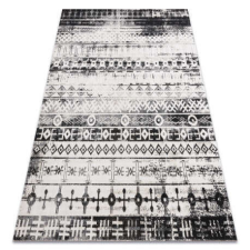 My carpet company kft Modern szőnyeg MUNDO E0592 etnikai szabadtéri bézs / fekete 160x220 cm lakástextília