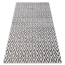 My carpet company kft Modern szőnyeg MUNDO E0621 geometriai szabadtéri bézs / fekete 180x270 cm lakástextília