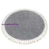 My carpet company kft Szőnyeg BERBER 9000 kör szürke Rojt shaggy kör 120 cm