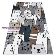 My carpet company kft Szőnyeg FUN Gatti gyerekeknek, macskák, állatok színes 180x270 cm lakástextília