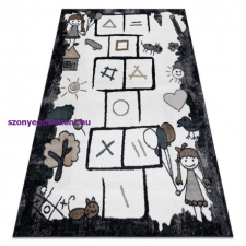 My carpet company kft Szőnyeg FUN Hop gyerekeknek, ugróiskola, állatok fekete 160x220 cm lakástextília