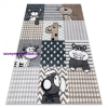 My carpet company kft Szőnyeg FUN Pets gyerekeknek, állatok szürke 80x150 cm