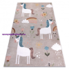 My carpet company kft Szőnyeg FUN Sweety gyerekeknek, egyszarvú, szivárvány bézs 280x370 cm