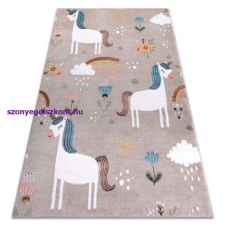 My carpet company kft Szőnyeg FUN Sweety gyerekeknek, egyszarvú, szivárvány bézs 280x370 cm lakástextília