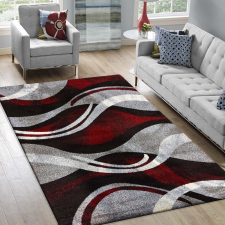 My carpet company kft Szőnyeg OTTO 01 szürke-piros 200 x 290 cm lakástextília