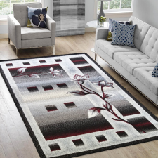 My carpet company kft Szőnyeg OTTO 02 szürke-piros 240 x 330 cm lakástextília