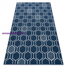 My carpet company kft Szőnyeg SPRING 20404994 Hatszög szizál, hurkolt - kék 80x150 cm lakástextília