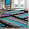 My carpet company kft TREED 6100 türkiz 120x170cm- színes shaggy szőnyeg
