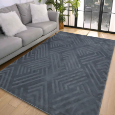 My carpet Den. Deluxy rombusz Antracit Puha Szőnyeg 160x230cm-hátul gumis lakástextília