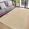My carpet Den. Deluxy rombusz Bézs Puha Szőnyeg 66x110cm-hátul gumis