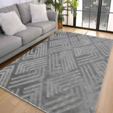 My carpet Den. Deluxy rombusz Szürke Puha Szőnyeg 66x220cm-hátul gumis lakástextília