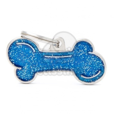  My family biléta - Glitteres kék Csont L (GL01BIGB) kutyafelszerelés