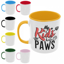  My kids have paws - Színes Bögre bögrék, csészék