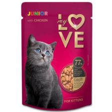  My Love Alutasakos kölyök Macskaeledel csirke 24x85g macskaeledel