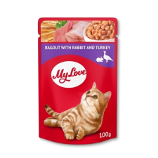 My Love Alutasakos Macskaeledel-Nyúl és Pulyka Ragu 100g macskaeledel