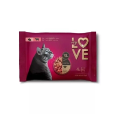 My Love Felnőtt Macska Alutasak Csomag – Nyúl, Marha 4x85g macskaeledel